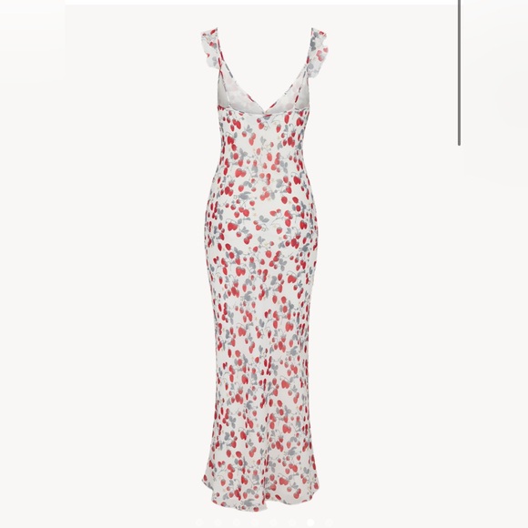 Realisation Par Heidi dress in Fraise White and Red Floral Maxi Dress - Picture 3 of 5